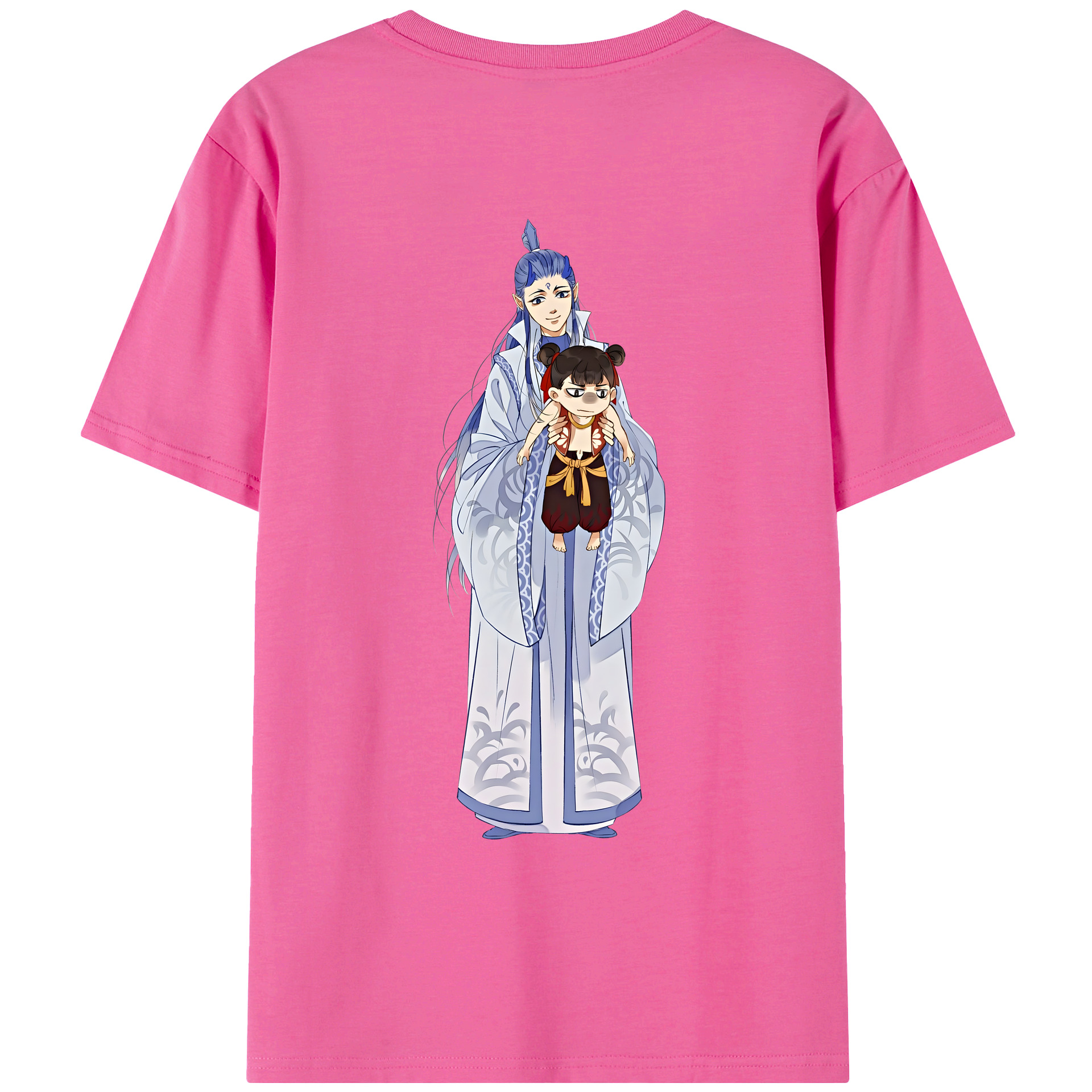 （画像用） Ne Zha 2 ナタ 魔童の大暴れ レディース半袖Tシャツ(バックプリント)